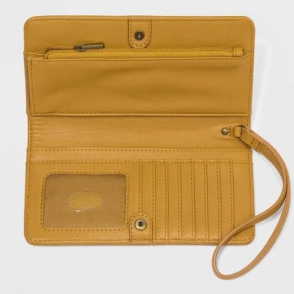 Universal Thread Handbags - Universal Thread Mustard Yellow Wristlet Clutch